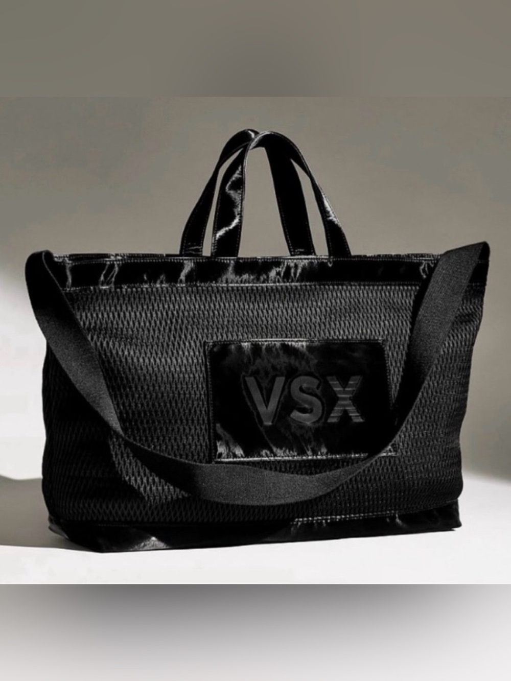 NEW Victoria’s Secret 2025 VSX Black Mesh Large Tote Bag NEW